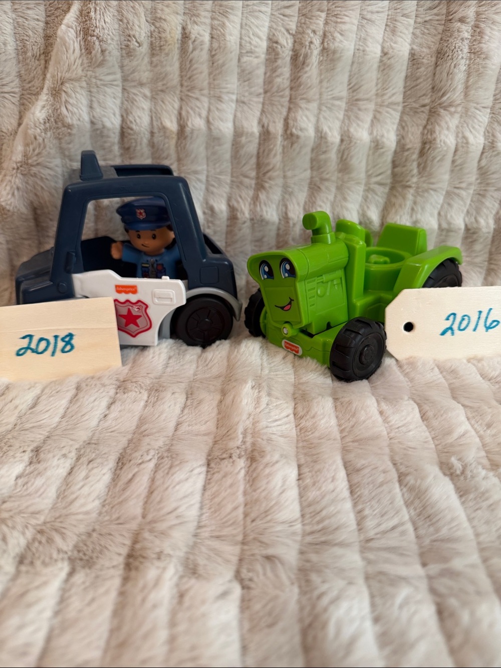Little People Tractor and Police Car